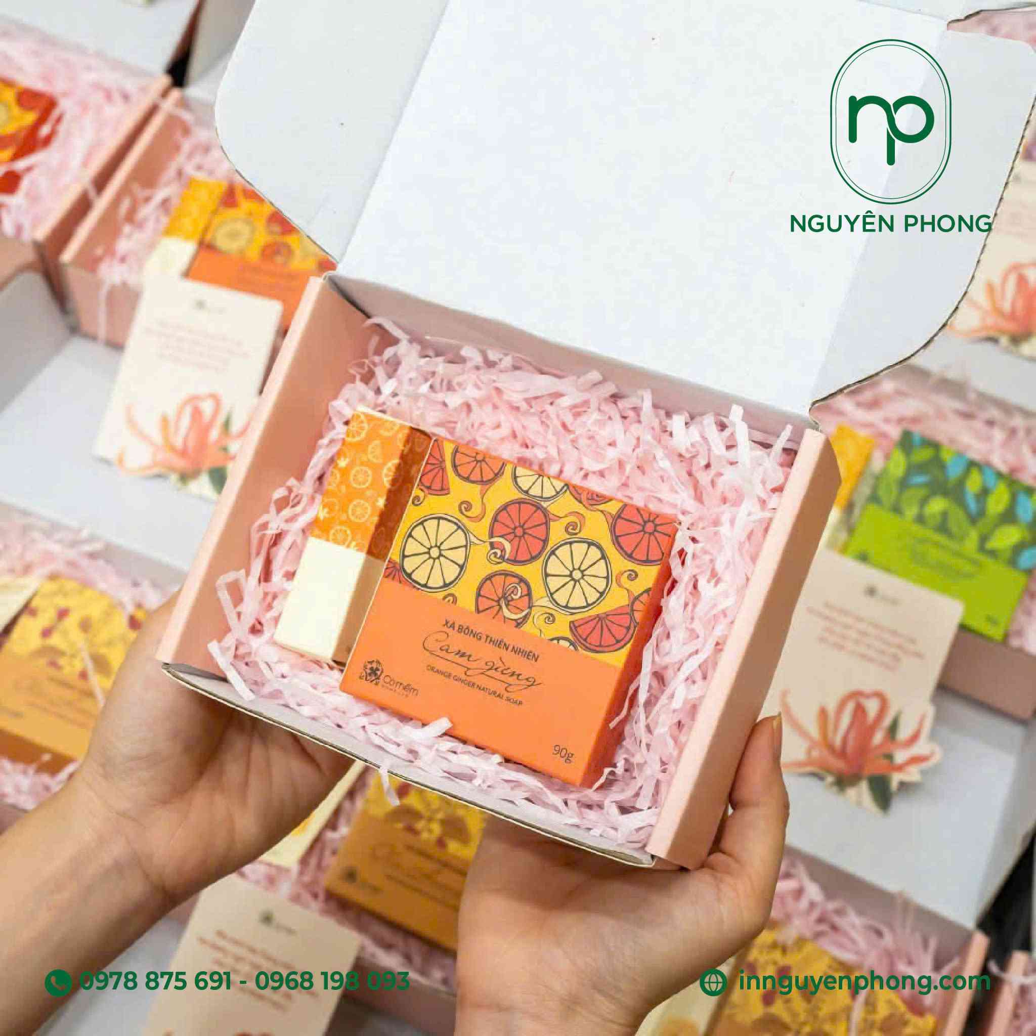 Hộp carton 3 lớp sóng E đựng xà bông